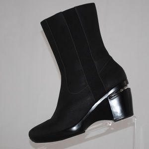 Cole Haan Hayes Gore Black Suede Boots